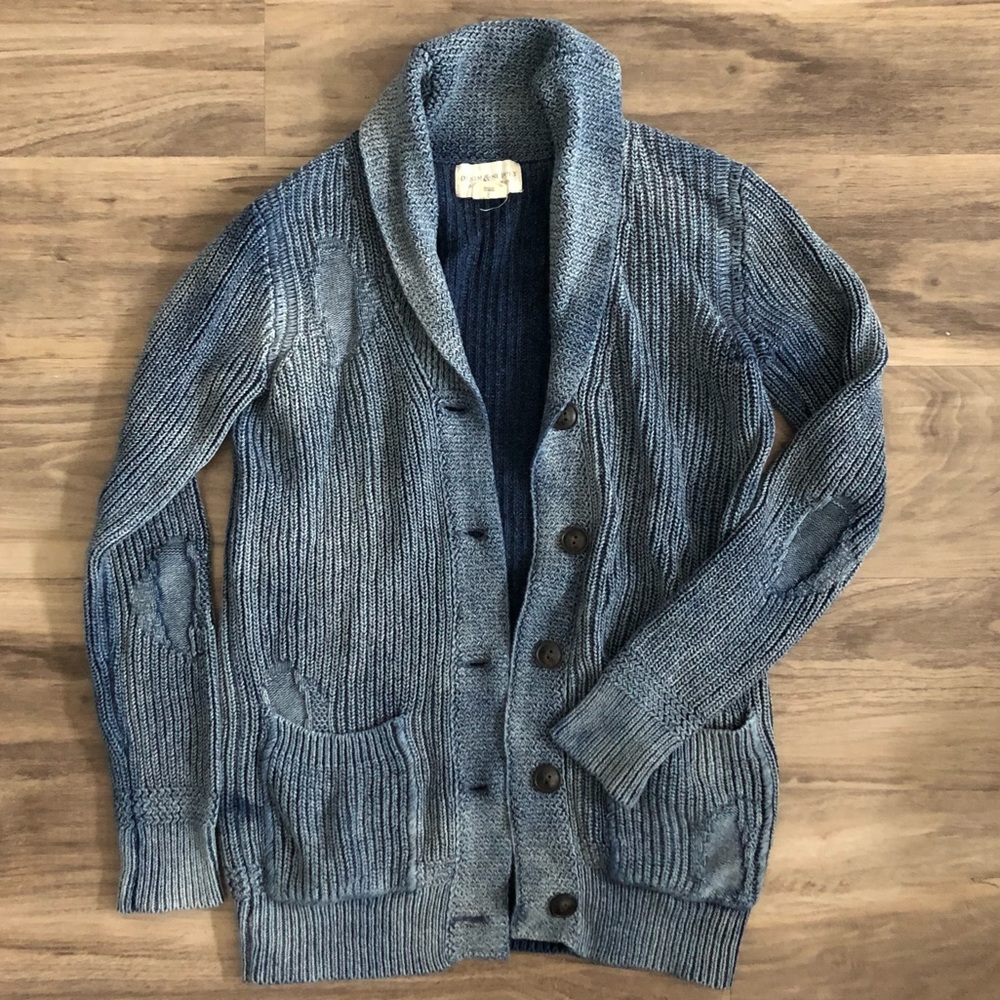 Denim & Supply Ralph Lauren Distressed Indigo Sweater